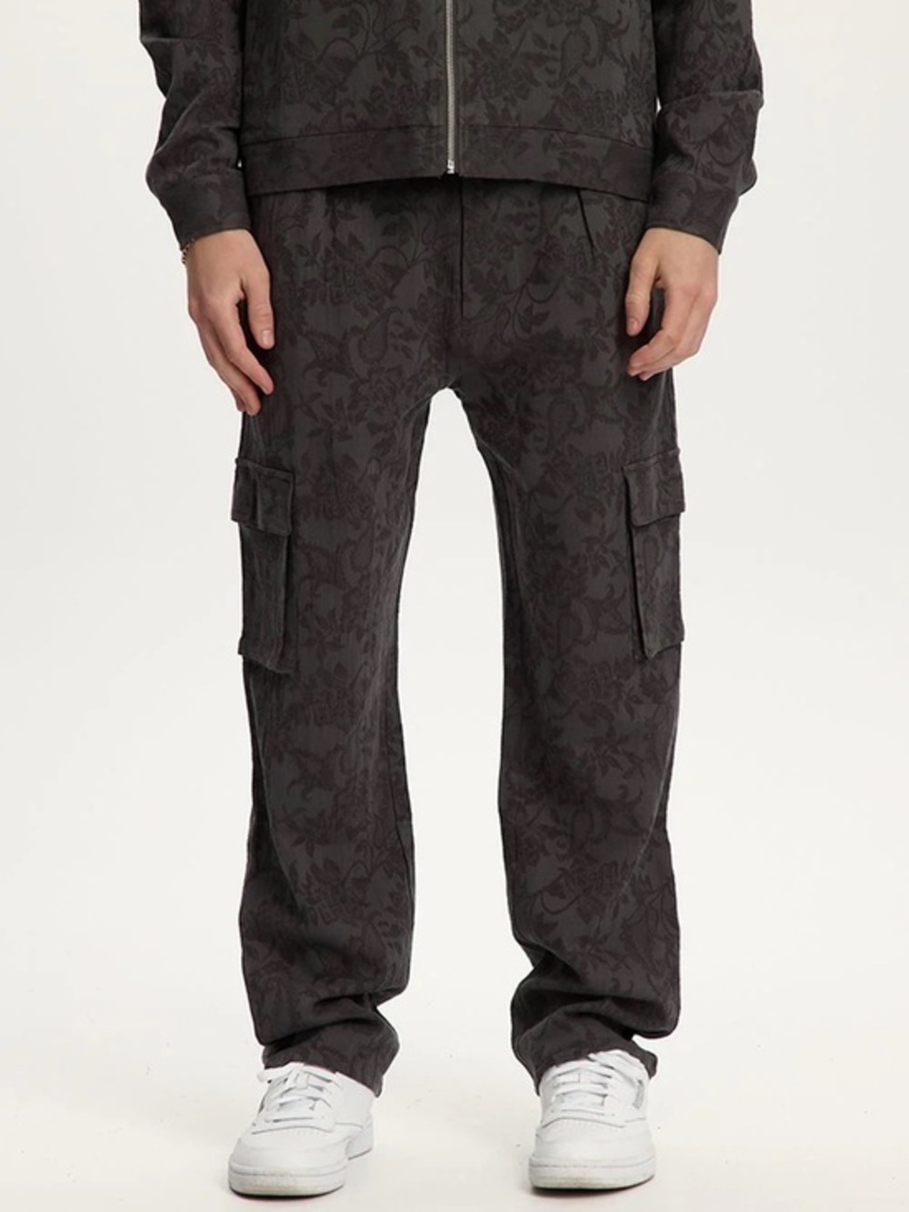 NWT Kuwalla Montreal Jacquard Linen Cargo Pant Size XXL
